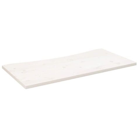 Dessus de bureau,Plateau de table,Dessus de table blanc 110x60x2,5 cm bois massif de pin CFW56985 (1/5)