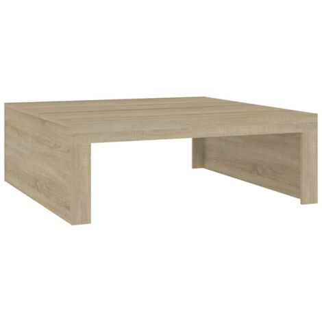 Table basse,Table d'appoint,Table de Salon Chêne sonoma 100x100x35 cm Bois d'ingénierie CFW66426 (1/5)