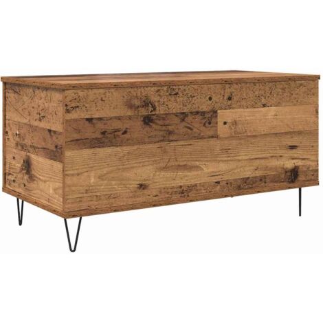 Table basse,Table d'appoint,Table de Salon Bois ancien 90 x 44.5 x 45 cm Bois d'ingénierie CFW10983 (1/5)