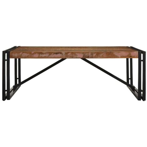 Table basse,Table d'appoint,Table de Salon multicolore 100x100x35 cm bois récupération massif CFW38717 (1/5)