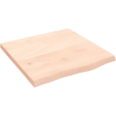 Dessus de table,Plateau de table,Dessus de bureau 60x60x(2-4) cm bois de chêne massif non traité CFW50637 (1/5)