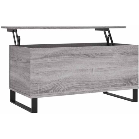 Table basse,Table d'appoint,Table de Salon Sonoma gris 90x44,5x45 cm Bois d'ingénierie CFW70368 (1/5)
