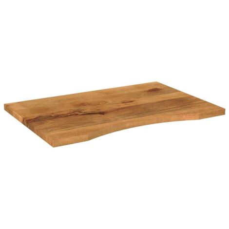 Dessus de bureau,Plateau de table,Dessus de table avec courbe 100x60x2,5 cm manguier massif brut CFW19130 (1/5)