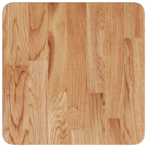 Dessus de table,Plateau de table,Dessus de bureau carré Marron clair 40x40x4 cm Bois chêne traité CFW50786 (1/5)