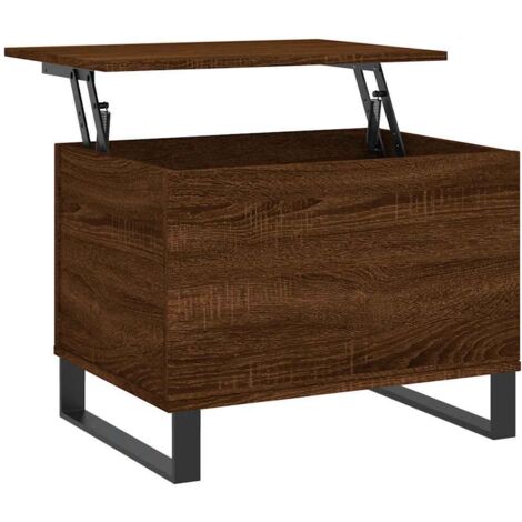 Table basse,Table d'appoint,Table de Salon Chêne marron 60x44,5x45 cm Bois d'ingénierie CFW79051 (1/5)