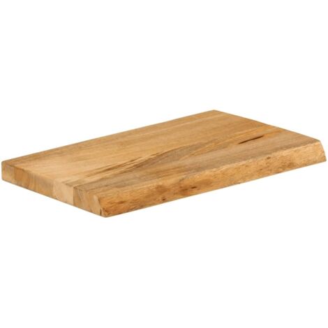 Dessus de table，Plateau de table，Dessus de bureau à bord vivant 40x20x2,5 cm bois massif manguier CFW24337
