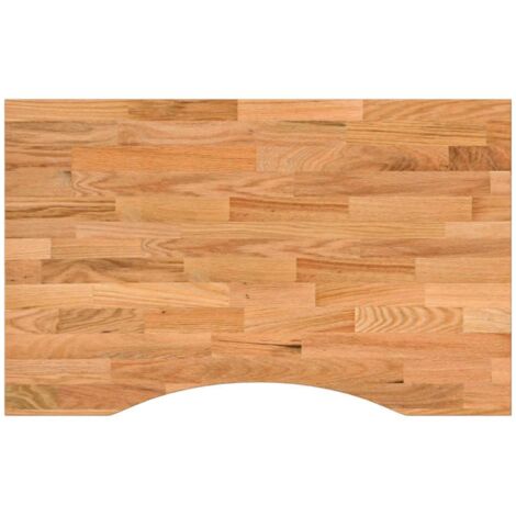 Dessus de bureau,Plateau de table,Dessus de table marron clair bois chêne massif rectangulaire CFW90609 (1/5)