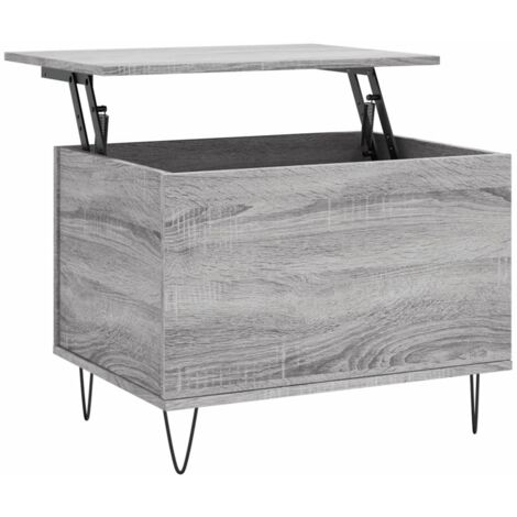 Table basse,Table d'appoint,Table de Salon Sonoma gris 60x44,5x45 cm Bois d'ingénierie CFW34737 (1/5)