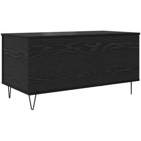 Table basse,Table d'appoint,Table de Salon Chêne noir 90 x 44.5 x 45 cm Bois d'ingénierie CFW31374 (1/5)