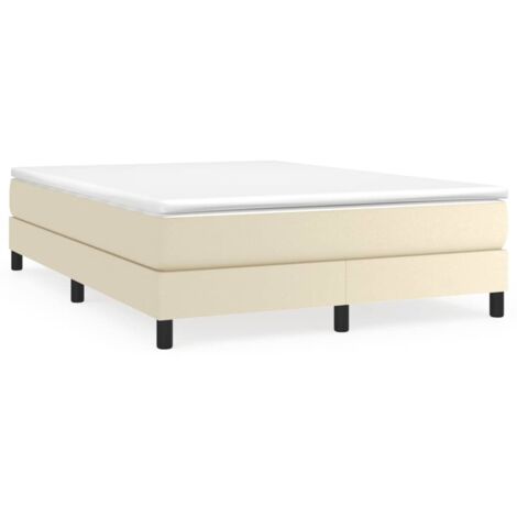 Lit double,Lit adulte,Cadre de lit sans matelas crème 140x190 cm similicuir CFW2933287 (1/5)
