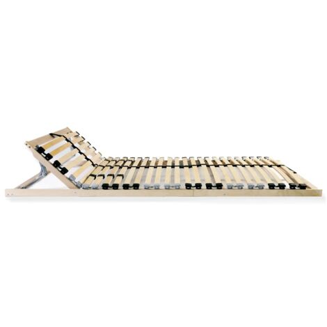 Lit simple，Lit adulte，Sommiers à lattes sans matelas 2 pcs avec 28 lattes 90x200 cm CFW3482425 (1/5)