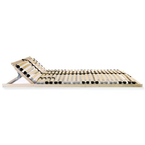 Lit double,Lit adulte,Sommier à lattes sans matelas avec 28 lattes 7 zones 120x200 cm CFW3401682 (1/5)