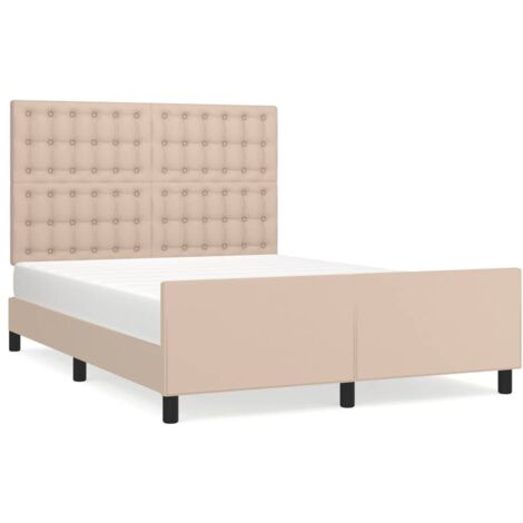 Lit double,Lit adulte,Cadre de lit sans matelas cappuccino 140x200 cm similicuir CFW7287955 (1/5)
