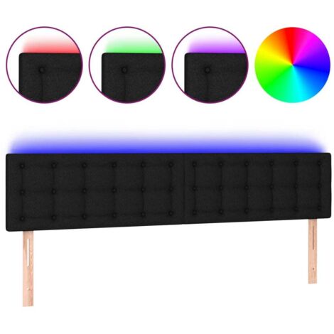 Générique Tête de lit à LED Crème 180x5x78/88 cm Tissu,Meubles,Lits