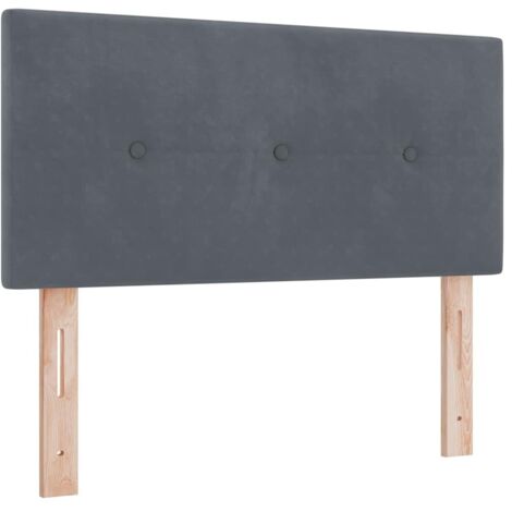 Tête de lit，Panneau décoratif Montage mural Gris foncé 80 cm Velours CFW6244134 (1/5)