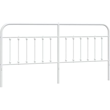 Tête de lit,Panneau décoratif métal blanc 200 cm CFW6505278