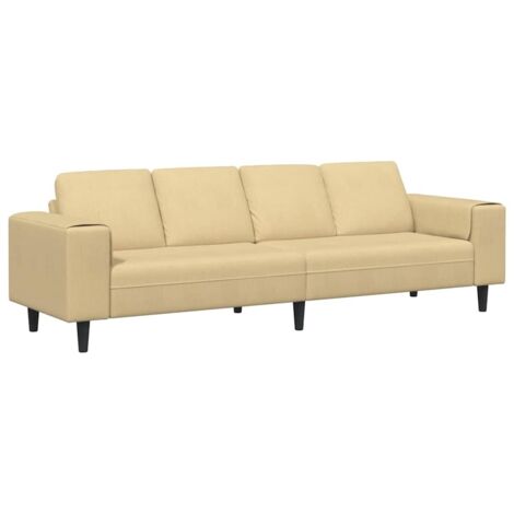 Sofa en tissu Vert gris 208 cm Tissu en velours côtelé CFW338215 (1/5)