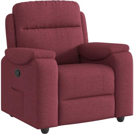 Fauteuil de Salon,Chaise,Fauteuil inclinable Rouge bordeaux Tissu CFW567006 (1/5)