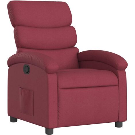 Fauteuil de Salon,Chaise,Fauteuil inclinable Rouge bordeaux Tissu CFW785516 (1/5)
