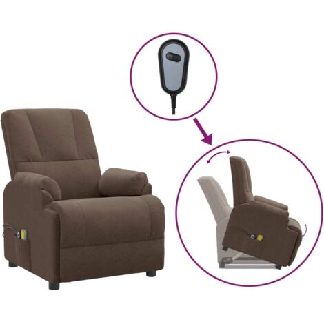 Fauteuil en bois et cuir marron de style colonial