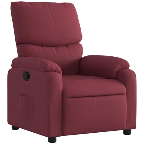 Fauteuil de Salon,Chaise,Fauteuil inclinable Rouge bordeaux Tissu CFW183642 (1/5)