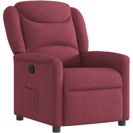 Fauteuil de Salon,Chaise,Fauteuil inclinable Rouge bordeaux Tissu CFW857956 (1/5)