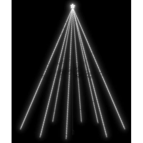 Sapin de Noël,Arbre de Noël à LED Int/Extérieur 1300 LED blanc froid 8 m CFW57884 (1/5)