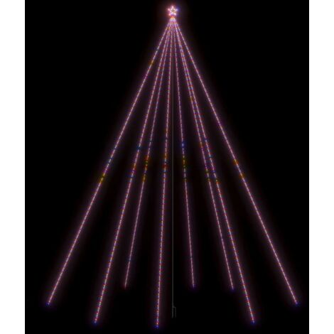 Sapin de Noël,Arbre de Noël à LED Int/Extérieur 1300 LED colorées 8 m CFW79935 (1/5)