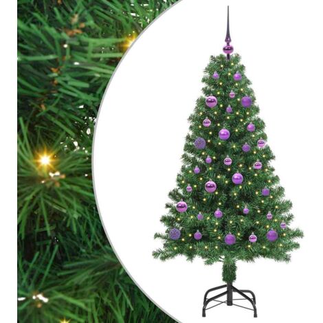 Sapin de Noël，Arbre de Noël artificiel Vert 150 cm PVC, Acier et Plastique CFW28129