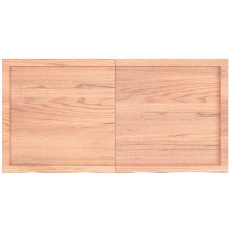 Étagère murale,Étagère flottante marron clair bois chêne massif traité CFW57153 (1/5)