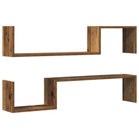 Etagères en forme de Maison en bois Naturel (lot de 2, supports à décorer ) de Les Supports, 14
