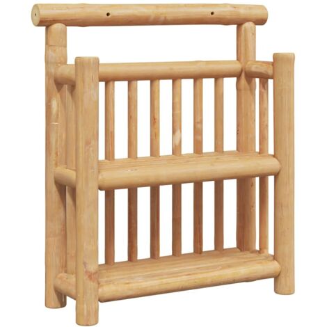 Étagère murale,Étagère flottante avec étagère Marron 40 x 13 x 44 cm Bambou CFW72351 (1/5)
