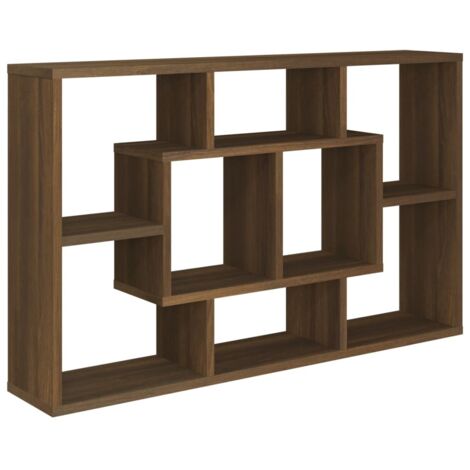 Étagère murale,Étagère flottante Chêne marron 85x16x52,5 cm Bois d'ingénierie CFW42598 (1/5)