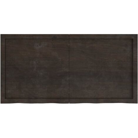 Étagère murale,Étagère flottante marron foncé bois chêne massif traité CFW89098 (1/5)