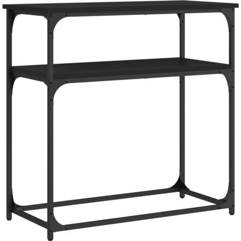 Table console,Table d'appoint,Bout de canapé noir 75x35,5x75 cm bois d'ingénierie CFW17321 (1/5)