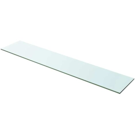 Panneaux d'étagère 2 pcs,Étagère flottante Verre Transparent 100 x 20 cm CFW49683 (1/5)