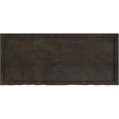 Étagère murale,Étagère flottante marron foncé bois chêne massif traité CFW29218 (1/5)