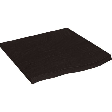 Étagère murale,Étagère flottante marron foncé bois chêne massif traité CFW84556 (1/5)