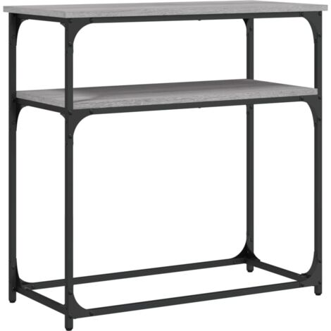 Table console,Table d'appoint,Bout de canapé sonoma gris 75x35,5x75 cm bois d'ingénierie CFW38351 (1/5)