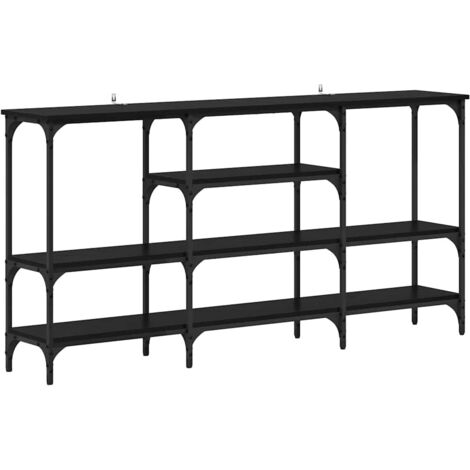 Table console,Table d'appoint,Bout de canapé Chêne noir 160 x 29 x 80 cm Bois d'ingénierie CFW20319 (1/5)