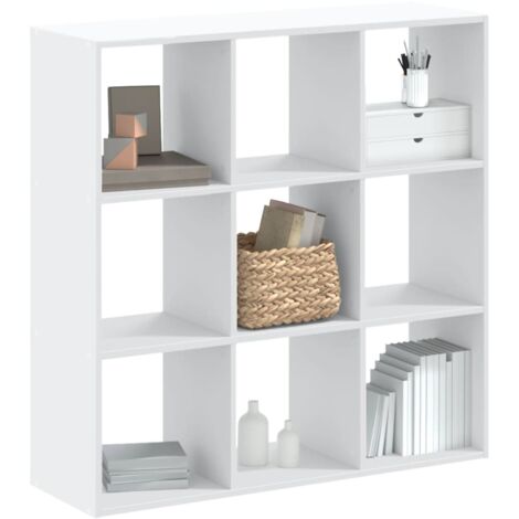 Bibliothèque, Étagère de Rangement, Meuble Étagère blanc 102x32x102 cm bois d'ingénierie WFE682792 Maison Chic (1/5)