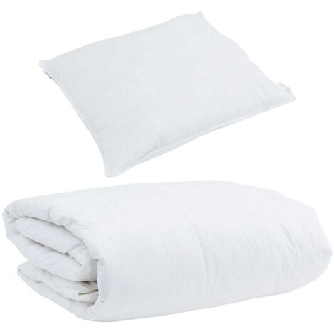 Duvet d'hiver avec oreiller 2 pcs,Couette Blanc Plume de canard CFW42038 (1/5)