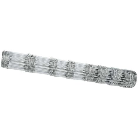 Grillage rouleau,Clôture de Champ 1x10 m Acier Galvanisé CFW8813166