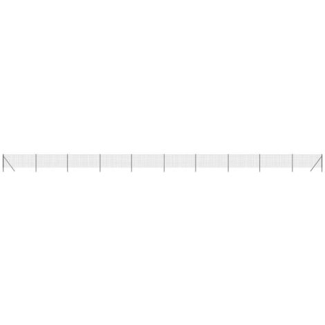 Clôture en treillis métallique anthracite 0,8x25 m CFW51221 (1/5)