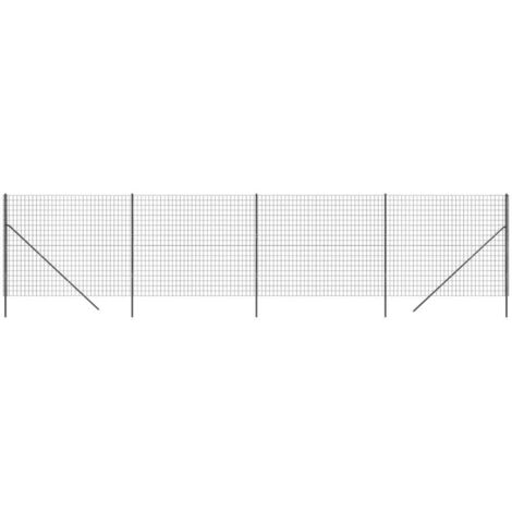 Clôture en treillis métallique anthracite 1,4x10 m CFW51230 (1/5)