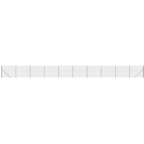 Clôture en treillis métallique avec bride anthracite 1,6x25 m CFW51285 (1/5)