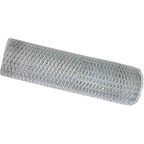 Grillage rouleau,Clôture Hexagonale 0.6x25 m Acier Galvanisé CFW9743390