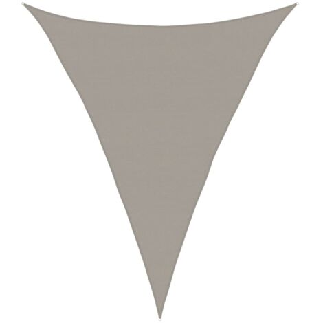 Voile d'ombrage,Voile de parasol,Toile d'ombrage 160 g/m² triangulaire gris clair 5x6x6 m PEHD CFW12097 (1/5)