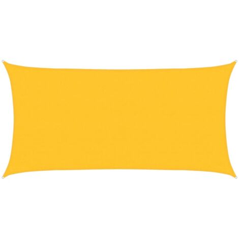 Voile d'ombrage,Voile de parasol,Toile d'ombrage 160 g/m² Jaune 3x6 m PEHD CFW21965 (1/5)