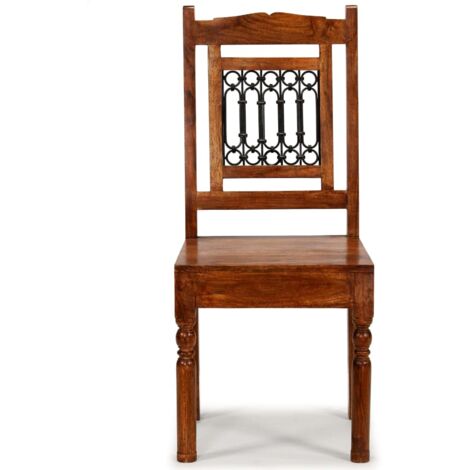 Lot de 2 Chaises à manger,Chaise de cuisine Bois finition couleur miel classique CFW93865 (1/5)